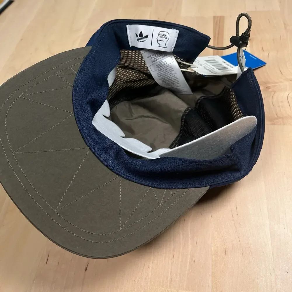 Adidas‎ Brain Dead Hat Cap Toggle OSFM Blue Gray Mesh Collab Limited Edition